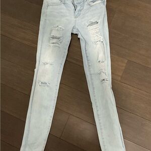 American eagle Stylish Light Blue Distressed Women's Jeans